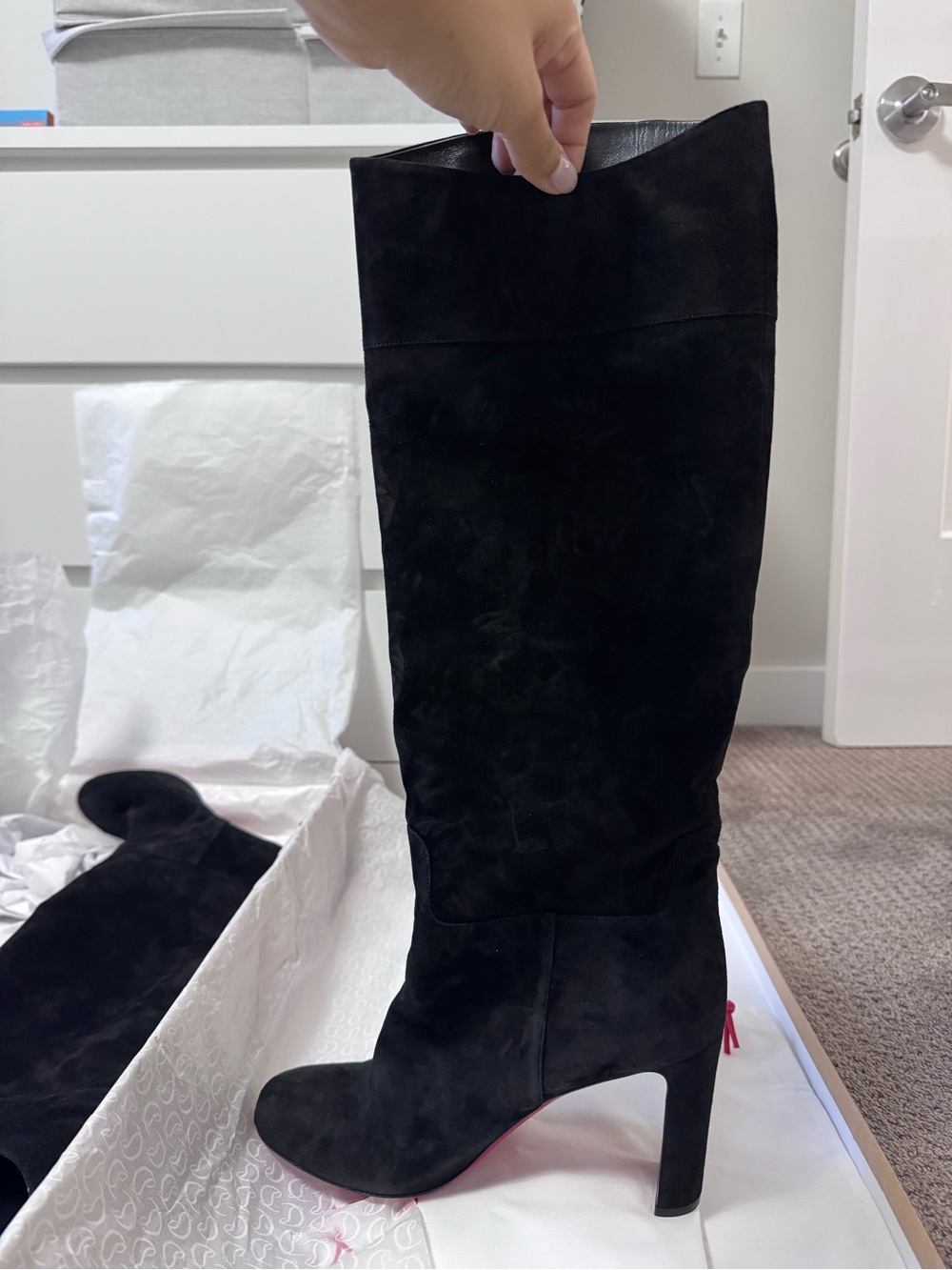 Christian Louboutin 85 mm Loo Botta boots- brand new! - Picture 9 of 11